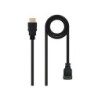 Cavo Nanocable HDMI v1.4 maschio angolato a HDMI v1.4 maschio 1,80 m - Alta velocità - Colore nero