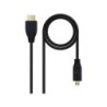 Cavo Nanocable Micro HDMI v1.4 maschio a HDMI v1.4 maschio 0,80 m - Alta velocità - Colore nero