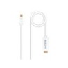 Cavo convertitore Nanocable Mini DP maschio a HDMI v1.4 maschio da 5 m - colore bianco