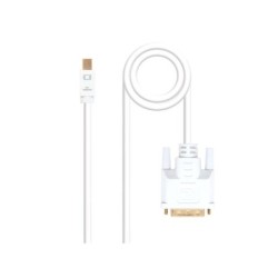 Cavo convertitore Nanocable Mini DP maschio a DVI maschio da 2 m - colore bianco