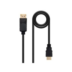 Cavo convertitore Nanocable DISPLAYPORT a HDMI - DP/M - HDMI/M - 1,5 m - Colore nero