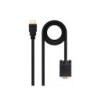 Cavo convertitore Nanocable da HDMI a VGA, HDMI/M-VGA/M 1,8 m - Nero