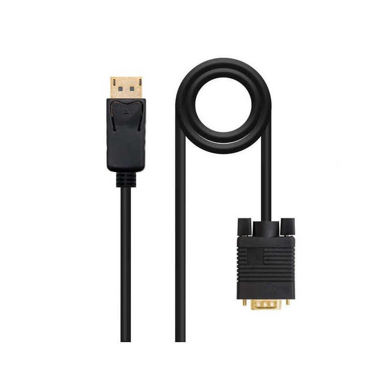 Nanocable Cable Conversor DisplayPort a VGA - DP/M - VGA/M - 1 m - Color Negro Nanocable Cable Conversor DisplayPort a VGA - DP/M - VGA/M - 1 m - Color Negro