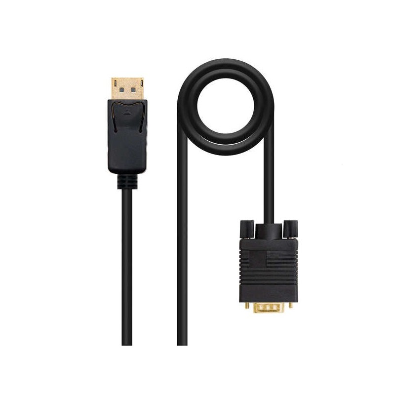 Cavo convertitore Nanocable DisplayPort maschio a VGA maschio da 5 m - colore nero Cavo convertitore Nanocable DisplayPort maschio a VGA maschio da 5 m - colore nero