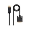 Cavo convertitore Nanocable Displayport/MA Dvi/M - 1,0 m - Colore nero