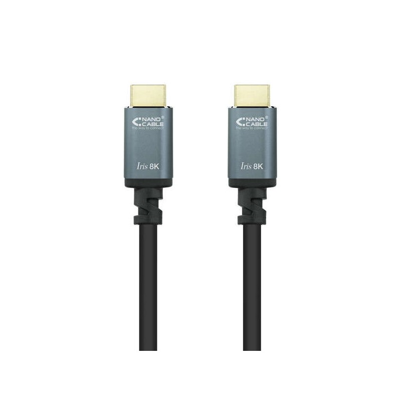 Cavo HDMI Nanocable 2.1 Iris 8K A/MA/M 0,5 m - Colore nero Cavo HDMI Nanocable 2.1 Iris 8K A/MA/M 0,5 m - Colore nero