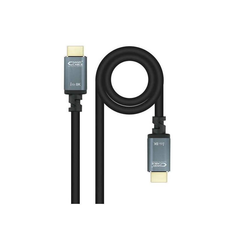 Cavo Nanocable HDMI 2.1 Iris 8K A/MA/M - 5 m - Nero Cavo Nanocable HDMI 2.1 Iris 8K A/MA/M - 5 m - Nero