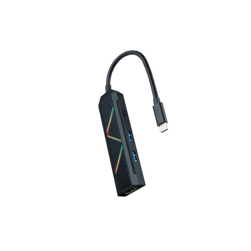 Nanocable 4 en 1 Hub USB-C 3.0 con 2x USB-A 3.0, 1x USB-C PD, 1x HDMI - Carcasa de Aluminio - Cable de 0.15m Nanocable 4 en 1 Hub USB-C 3.0 con 2x USB-A 3.0, 1x USB-C PD, 1x HDMI - Carcasa de Aluminio - Cable de 0.15m