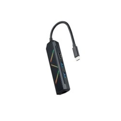 Hub Nanocable 5 in 1 USB-C 3.0 con 2x USB-A 3.0, 1x USB-C PD, 1x HDMI, 1x RJ45 - Alloggiamento in alluminio - Cavo da 0,15 m