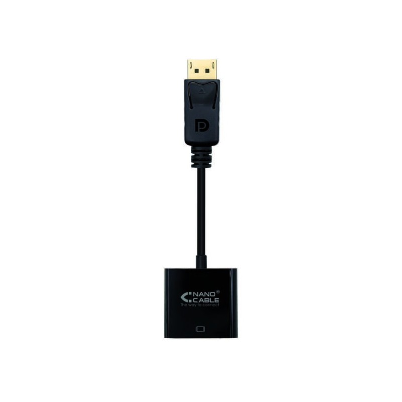 Nanocavo convertitore Displayport a SVGA - Displayport /M-SVGA/H - 15 cm - Nero Nanocavo convertitore Displayport a SVGA - Displayport /M-SVGA/H - 15 cm - Nero