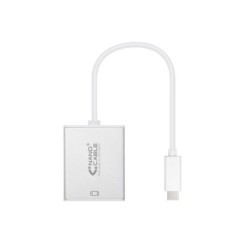Convertitore da USB-C a VGA Nanocavo. USB-C/M - VGA/H - Alluminio - 10 cm - Colore Grigio