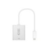 Convertitore da USB-C a VGA Nanocavo. USB-C/M - VGA/H - Alluminio - 10 cm - Colore Grigio