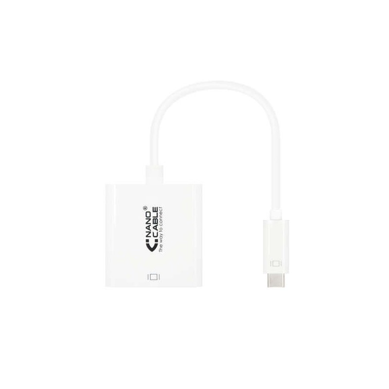Nanocable Conversor USB-C A HDMI 4K - 15 CM - Color Blanco Nanocable Conversor USB-C A HDMI 4K - 15 CM - Color Blanco