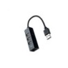 Hub USB-A 2.0 nanocavo con 4 cavi USB-A 2.0 - 0,15 m