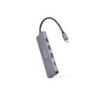 Nanocable Hub USB-C/M A 3xUSB3.0/H + 1xUSB-C/H - 10cm - Color Aluminio