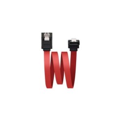 Cavo dati SATA angolato Nanocable con ancoraggi da 0,50 m - colore rosso