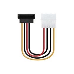 Nanocable Cable SATA Alimentacion Acodado 5.25" Molex 4pin Macho a SATA Hembra OEM 0.16m