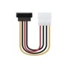 Nanocable Cable SATA Alimentacion Acodado 5.25" Molex 4pin Macho a SATA Hembra OEM 0.16m