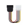 Nanocable Cable SATA Alimentacion 5.25" Molex 4pin Macho a SATA Hembra OEM 0.16m