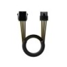 Cavo di alimentazione di prolunga Nanocable per scheda grafica PCI-E Molex 8pin femmina a PCI-E Molex 6+2pin maschio 0,50 m