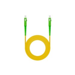 Nanocable Cable Fibra SC/APC-SC/APC Monomodo LSZH 15m - Color Amarillo