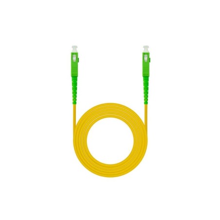 Cavo in fibra nanocavo SC/APC-SC/APC monomodale LSZH 15 m - Colore giallo