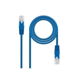 Cavo di rete nanocavo patch cord RJ45 Cat.6 UTP AWG24 1 m - Colore blu