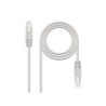 Cavo toppa per cavo di rete Nanocable RJ45 Cat.6 UTP AWG24 - 1,5 m - Colore grigio