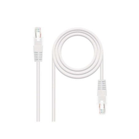 Cavo di rete nanocavo patch cord RJ45 Cat.6 UTP AWG24 1 m - Colore bianco