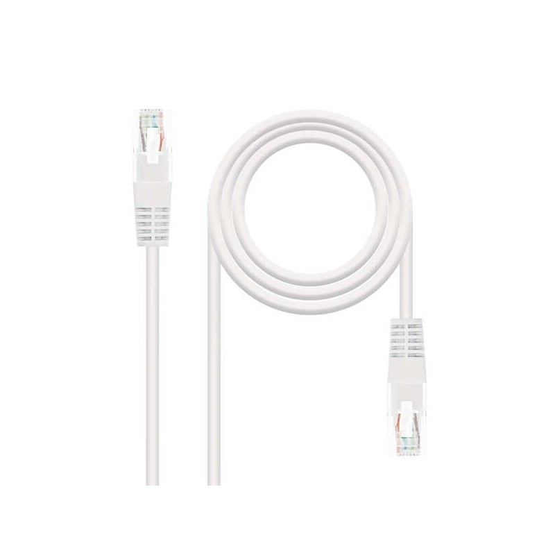 Cavo di rete nanocavo patch cord RJ45 Cat.6 UTP AWG24 2 m - Colore bianco Cavo di rete nanocavo patch cord RJ45 Cat.6 UTP AWG24 2 m - Colore bianco