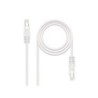 Cavo di rete nanocavo patch cord RJ45 Cat.6 UTP AWG24 3 m - Colore bianco