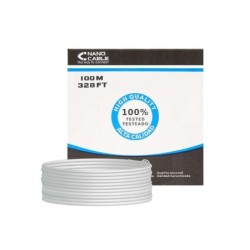Cavo di rete rigido Nanocable Bobina RJ45 Cat.5e FTP AWG24 100 m - Colore grigio