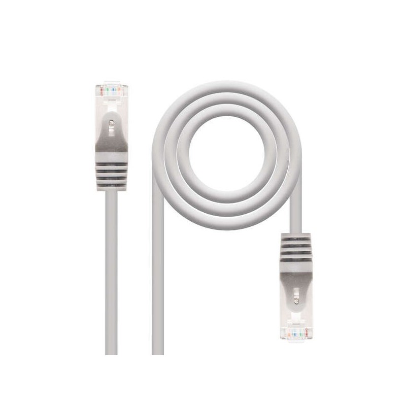 Cavo di rete nanocavo cavo patch RJ45 Cat.6 FTP AWG24 1 m - colore grigio Cavo di rete nanocavo cavo patch RJ45 Cat.6 FTP AWG24 1 m - colore grigio