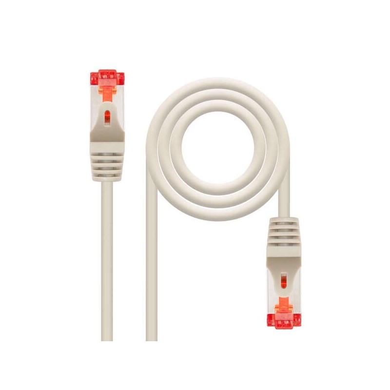 Cavo di toppa flessibile RJ45 Cat.6 SSTP PIMF AWG26 5m del cavo di rete Nanocable - colore grigio Cavo di toppa flessibile RJ45 Cat.6 SSTP PIMF AWG26 5m del cavo di rete Nanocable - colore grigio