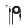 Nanocable Cable Red Cat.7 LSZH SFTP PIMF AWG26 1m - Color Negro