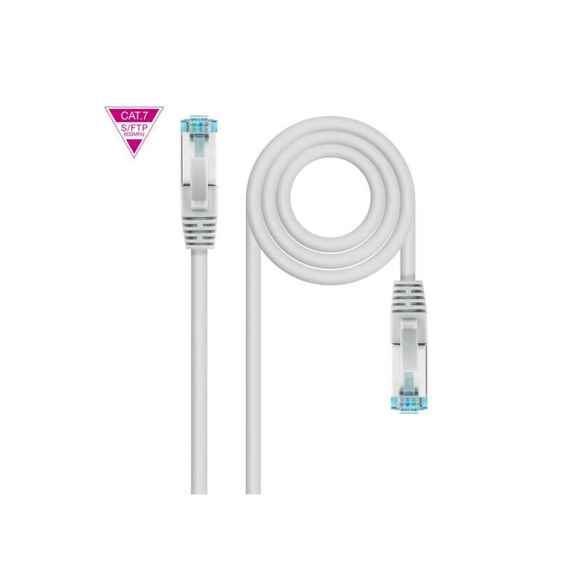 Cavo di rete nanocavo cavo patch Cat.7 LSZH SFTP PIMF AWG26 25 m - Colore grigio