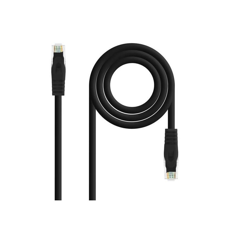 Nanocable Cable Red Latiguillo LSZH Cat.6A UTP AWG24 30cm - Color Negro Nanocable Cable Red Latiguillo LSZH Cat.6A UTP AWG24 30cm - Color Negro