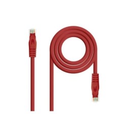 Cavo di toppa del cavo di rete Nanocable RJ45 LSZH Cat.6a UTP AWG24 1m - colore rosso