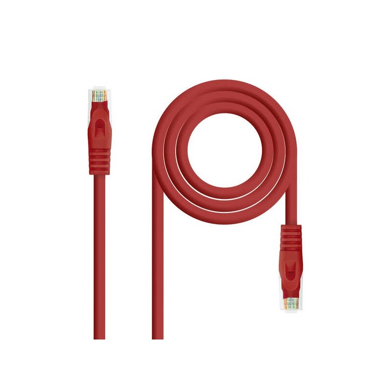 Cavo di toppa del cavo di rete Nanocable RJ45 LSZH Cat.6a UTP AWG24 1m - colore rosso Cavo di toppa del cavo di rete Nanocable RJ45 LSZH Cat.6a UTP AWG24 1m - colore rosso