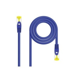 Cavo toppa per cavo di rete Nanocable RJ45 LSZH Cat.6a SFTP AWG26 0,50 m - Colore blu