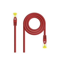 Cavo di toppa del cavo di rete Nanocable RJ45 LSZH Cat.6a SFTP AWG26 0.50m - colore rosso