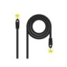 Cavo toppa per cavo di rete Nanocable RJ45 LSZH Cat.6a SFTP AWG26 1m - Colore nero