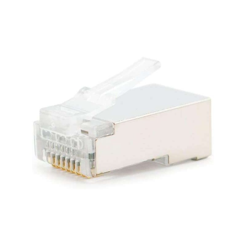 Connettore Nanocable per cavo di rete RJ45 Cat.5e FTP 8 fili 10 unità. Connettore Nanocable per cavo di rete RJ45 Cat.5e FTP 8 fili 10 unità.