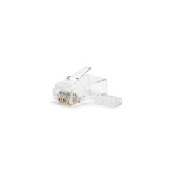 Nanocable Pack de 100 Conectores RJ45 8 Hilos Cat.6 - Color Transparente