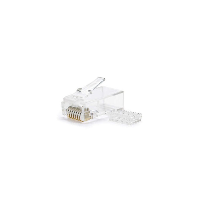 Nanocable Pack de 100 Conectores RJ45 8 Hilos Cat.6 - Color Transparente Nanocable Pack de 100 Conectores RJ45 8 Hilos Cat.6 - Color Transparente