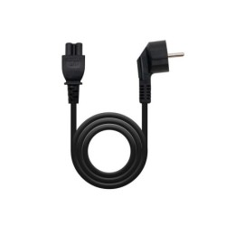 Nanocable Cable de Alimentacion CEE7 Acodado Macho a M-C5 Hembra Trebol 1.50m - Color Negro