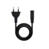 Nanocable Cable de Alimentacion Forma 8 CEE7/16 Macho a C7 Hembra 1.50m - Color Negro