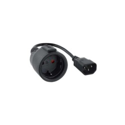Cavo adattatore nanocavo per UPS C14 maschio a CEE7 femmina 16A 0,25 m - colore nero