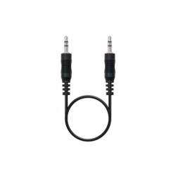 Cavo audio stereo nanocavo jack da 3,5 mm maschio a jack da 3,5 mm maschio 0,30 m - colore nero