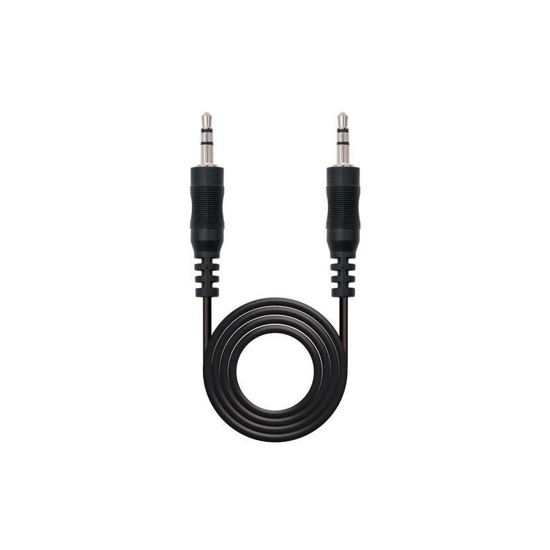 Cavo audio stereo nanocavo jack da 3,5 mm maschio a jack da 3,5 mm maschio 15 m - colore nero Cavo audio stereo nanocavo jack da 3,5 mm maschio a jack da 3,5 mm maschio 15 m - colore nero